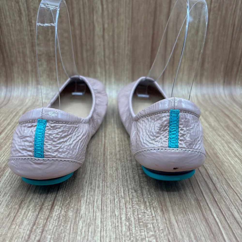 Tieks Ballet Flats Women Blush Pink Patent Size 6 Leather Foldable Gavrieli